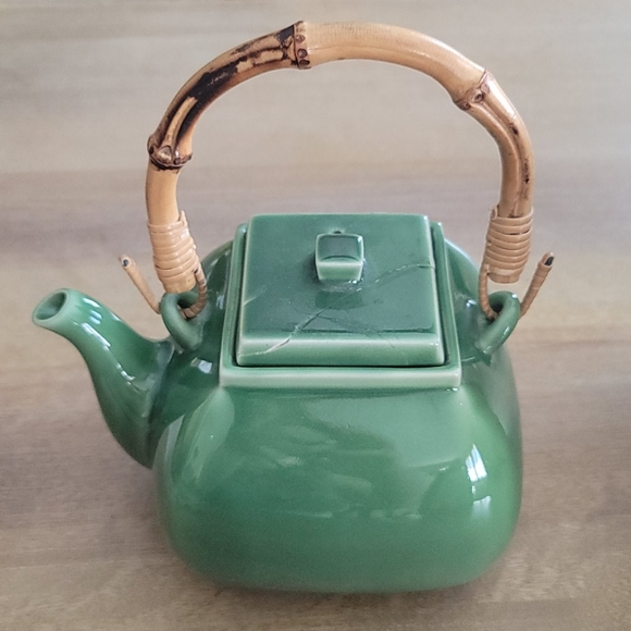 Pottery Barn Other - Pottery Barn Asian Square Green Teapot
